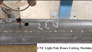 เครื่องตัดประตูเสาอัตโนมัติ, เครื่องตัดประตูเสาไฟ CNC